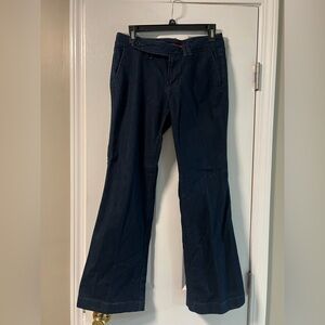 Banana Republic Dark Blue Wide-Leg Pants